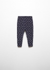 Mango Leggings estampado floral - Azul marino oscuro