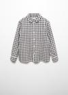 Mango Camisa regular fit cuadros - Gris antracita