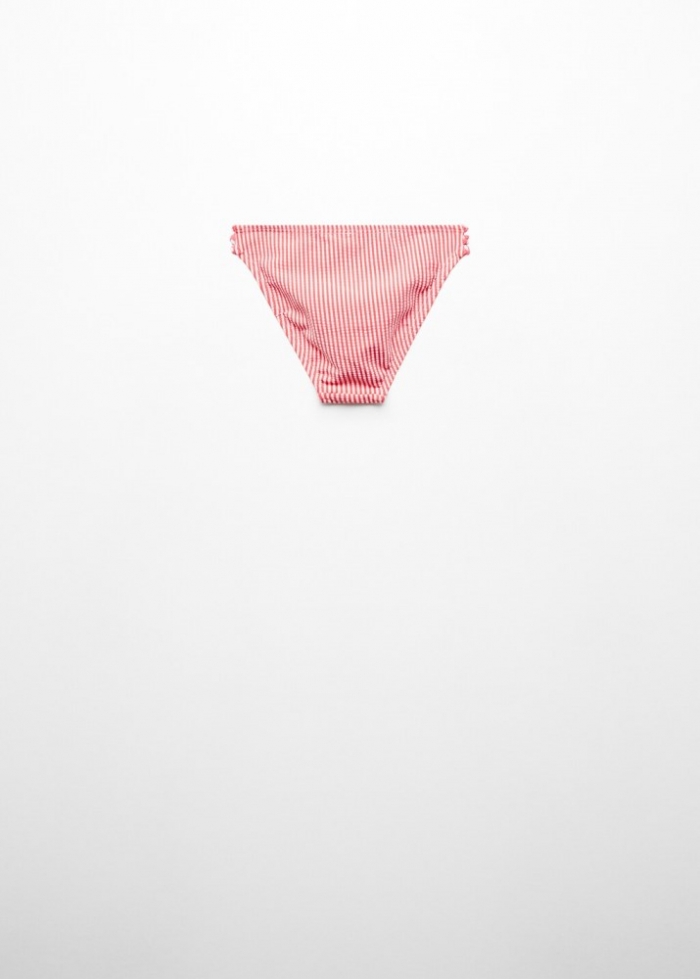Mango Braguita bikini rayas - Rojo coral