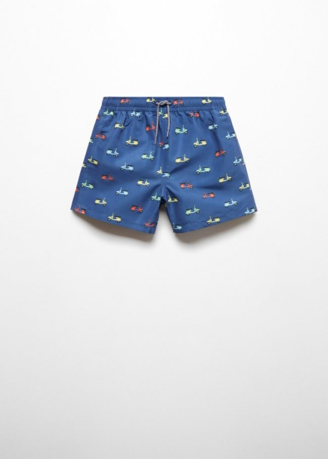 Mango Bañador estampado motos - Azul marino oscuro