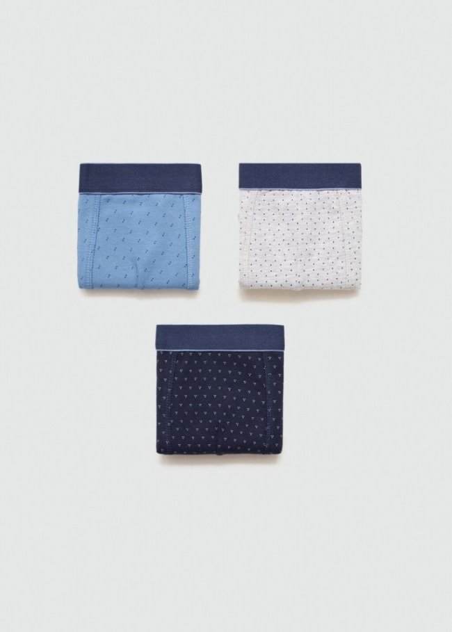 Mango Pack 3 bóxers - Azul