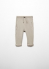 Mango Pantalón jogger algodón - Marrón medio