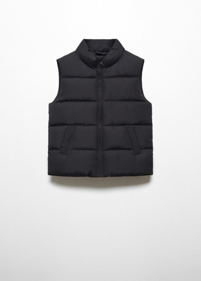 Mango Chaleco acolchado - Negro