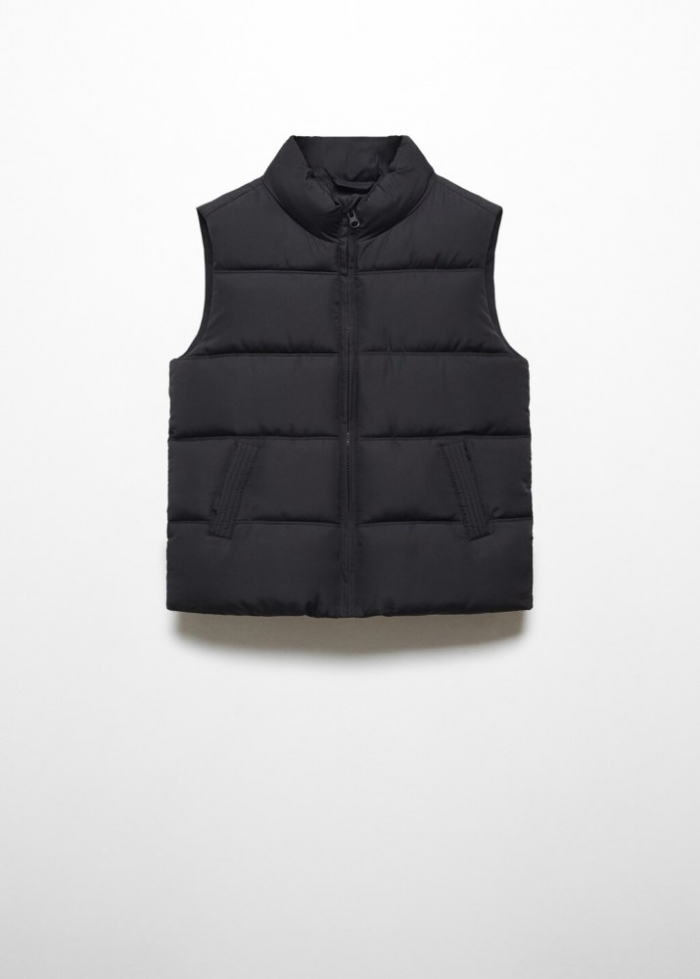 Mango Chaleco acolchado - Negro