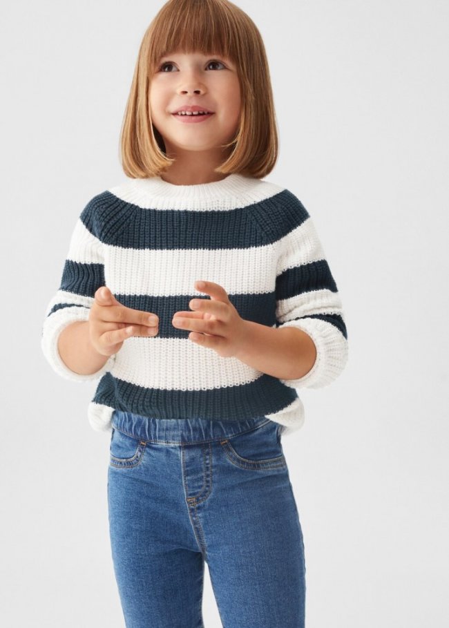 Mango Jeans skinny algodón - Azul oscuro
