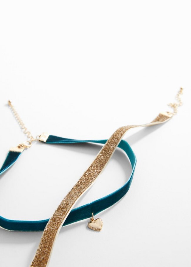 Mango Pack 2 chokers - Oro