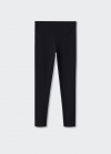 Mango Leggings básico algodón - Negro
