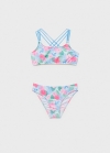 Mango Bikini estampado floral - Verde agua