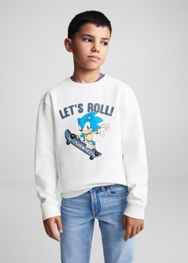 Mango Sudadera Sonic - Blanco roto