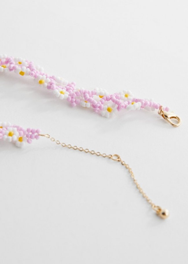 Mango Choker abalorios - Lila