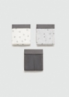 Mango Pack 3 bóxers combinados - Gris medio vigoré