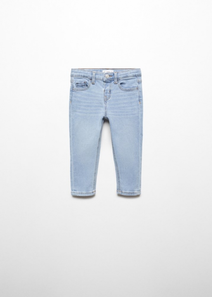Mango Jeans skinny algodón - Azul medio