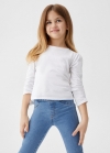 Mango Jeggings tiro alto elásticos - Azul medio