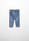 Mango Jeans skinny algodón - Azul oscuro