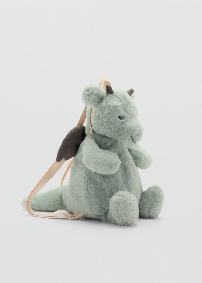 Mango Mochila dragón - Verde pastel