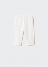 Mango Pantalón algodón - Blanco roto