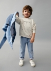 Mango Sudadera mensaje estampado - Arena