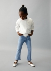 Mango Jeans flare botones - Azul claro