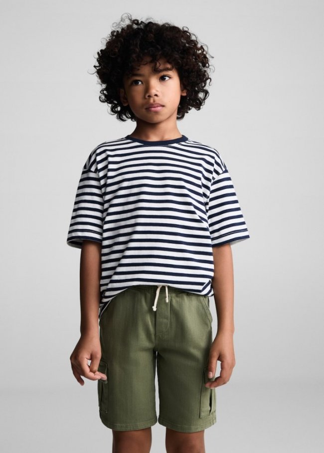 Mango Bermudas bolsillos cargo - Khaki