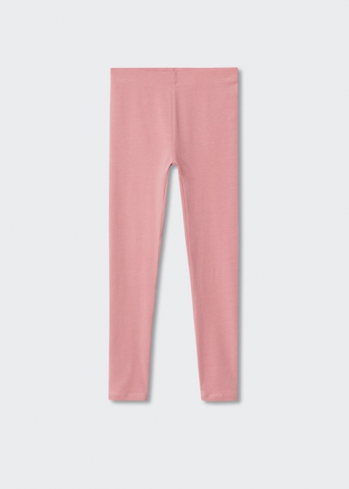 Mango Leggings básico algodón - Rosa
