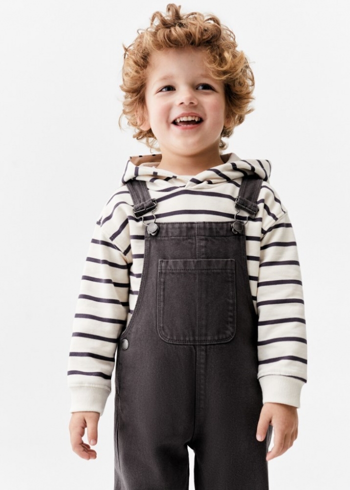 Mango Peto algodón - Gris antracita