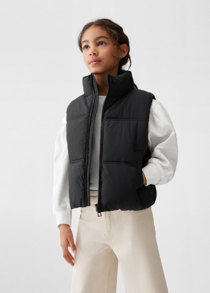 Mango Chaleco acolchado - Negro