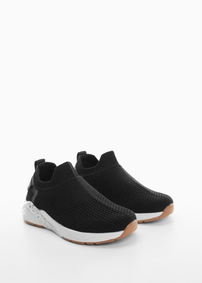 Mango Deportivas calcetín - Negro