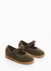 Mango Zapato piel lazo - Khaki