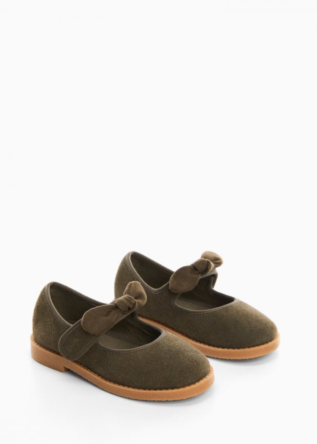 Mango Zapato piel lazo - Khaki