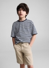 Mango Bermudas slim fit chino algodón - Beige