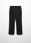 Mango Pantalón cintura elástica - Negro