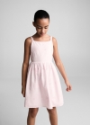Mango Vestido bordado suizo - Morado claro/pastel
