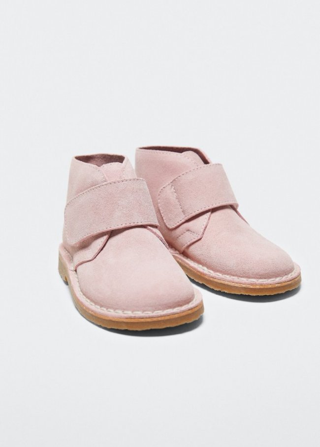 Mango Botín piel - Rosa pastel