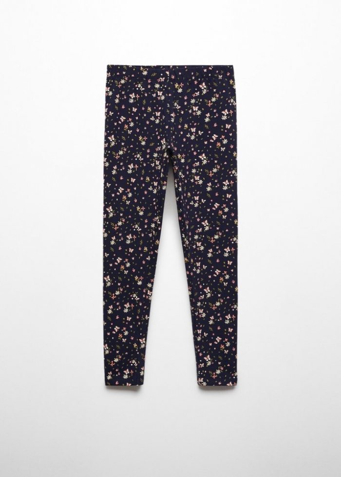 Mango Leggings algodón estampados - Azul