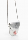 Mango Bolso piel metalizado - Plata