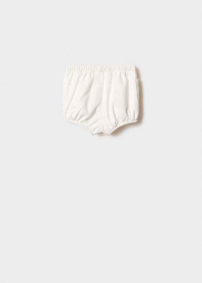 Mango Short pana bolsillos - Blanco roto