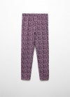 Mango Leggings estampado floral - Morado