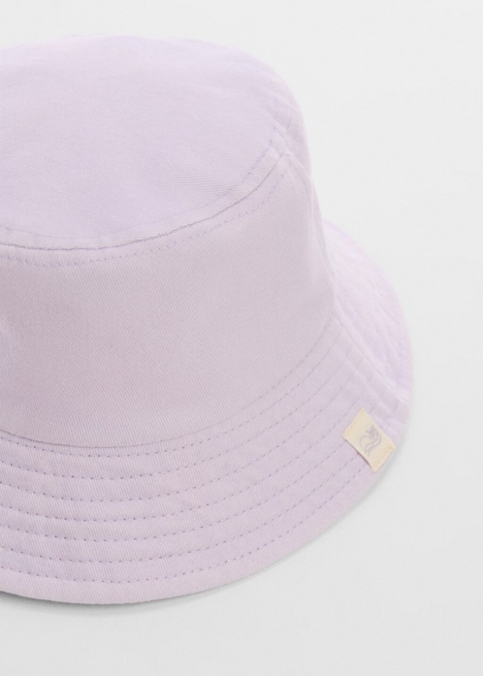 Mango Gorro bucket - Lila