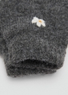 Mango Guantes lana - Gris antracita