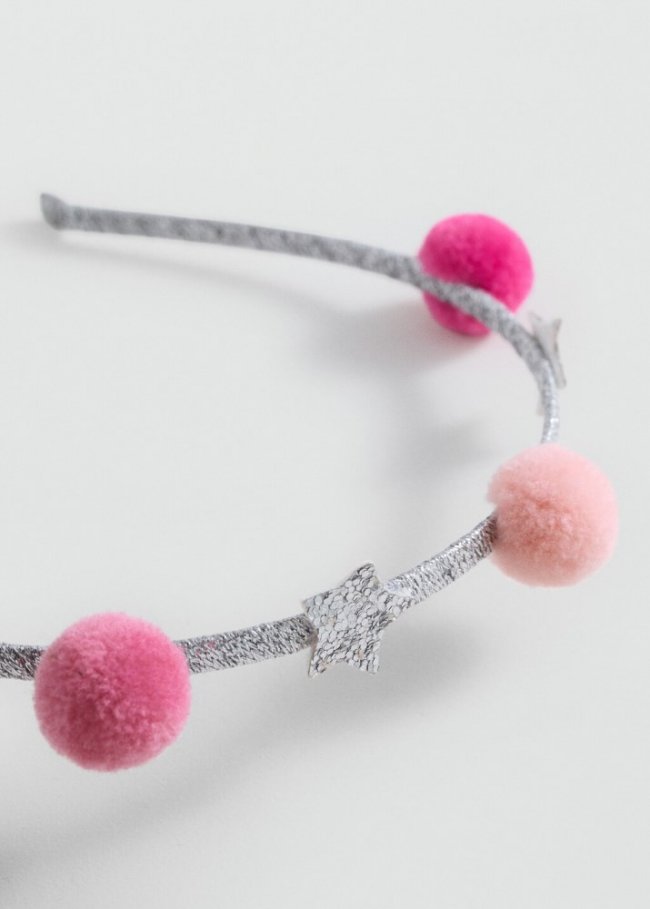 Mango Pack diadema y clips - Plata