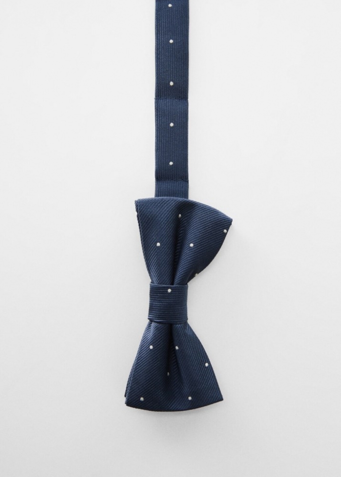 Mango Pajarita topos - Azul marino oscuro