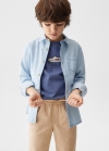 Mango Pantalón jogger algodón - Arena