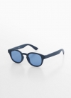 Mango Gafas de sol montura de pasta - Azul marino oscuro