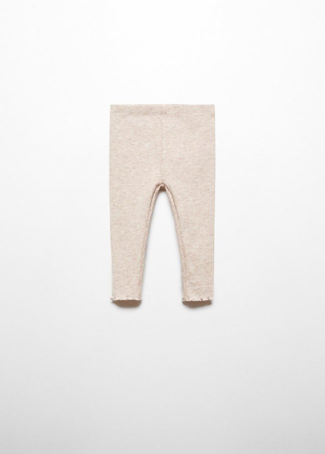 Mango Leggings algodón - Arena