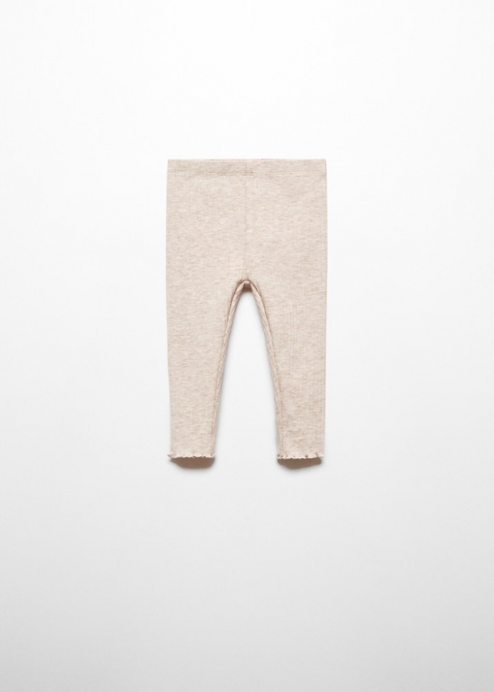 Mango Leggings algodón - Arena