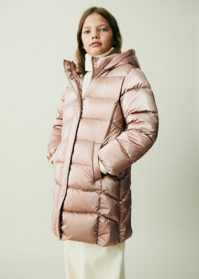Mango Anorak metalizado acolchado - Oro