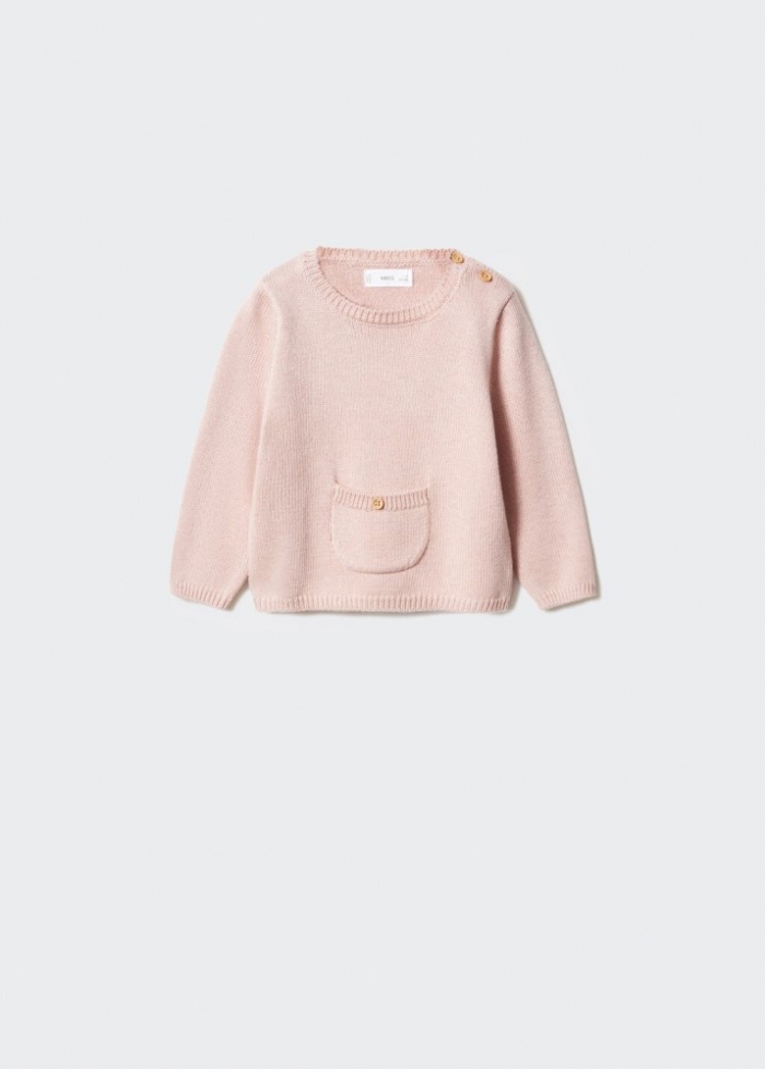 Mango Jersey punto algodón - Rosa