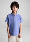 Mango Polo 100% algodón - Azul