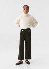 Mango Pantalón pata de gallo - Khaki