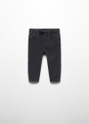 Mango Jeans cintura elástica - Denim negro
